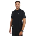 Camiseta Polo Volcom Classic Stone Black White