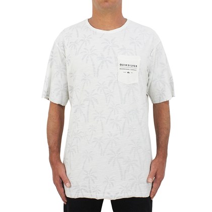 Camiseta Quiksilver Double Palmistry Off White