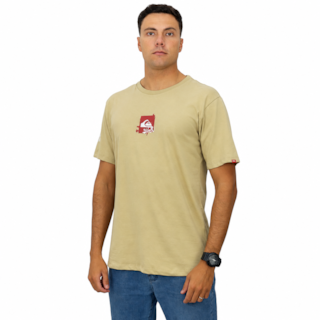 Camiseta Quiksilver Echo Bege
