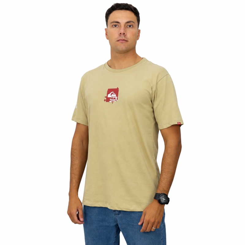 Camiseta Quiksilver Echo Bege