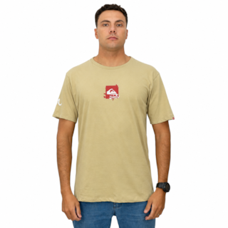 Camiseta Quiksilver Echo Bege
