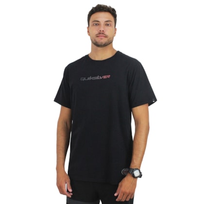 Camiseta Quiksilver Gradient Type New Wave Black