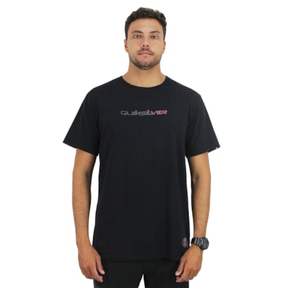 Camiseta Quiksilver Gradient Type New Wave Black