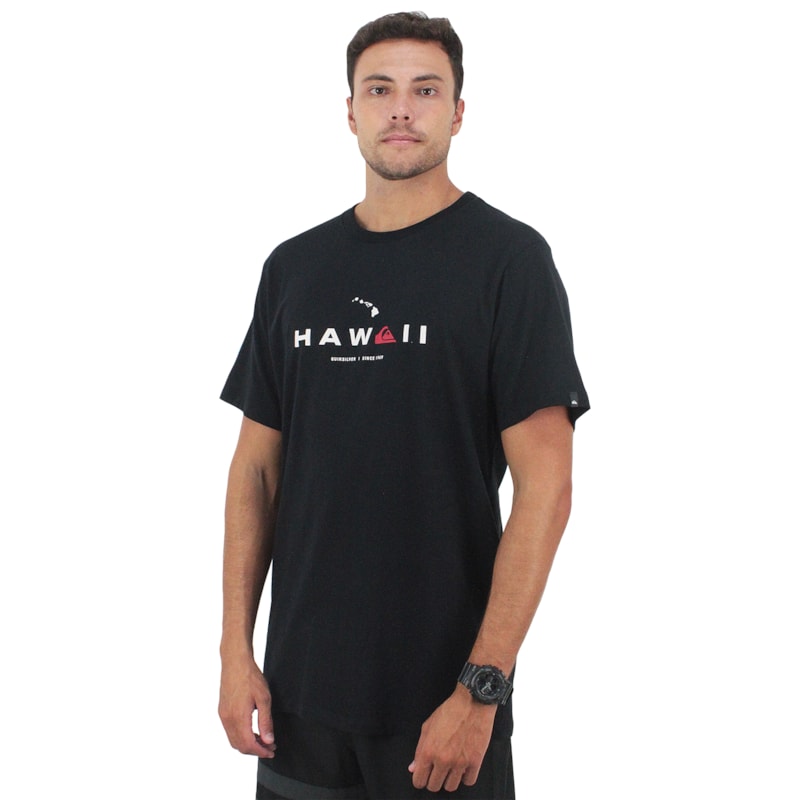 Camiseta Quiksilver Hi State Of Mind Black Surf Alive