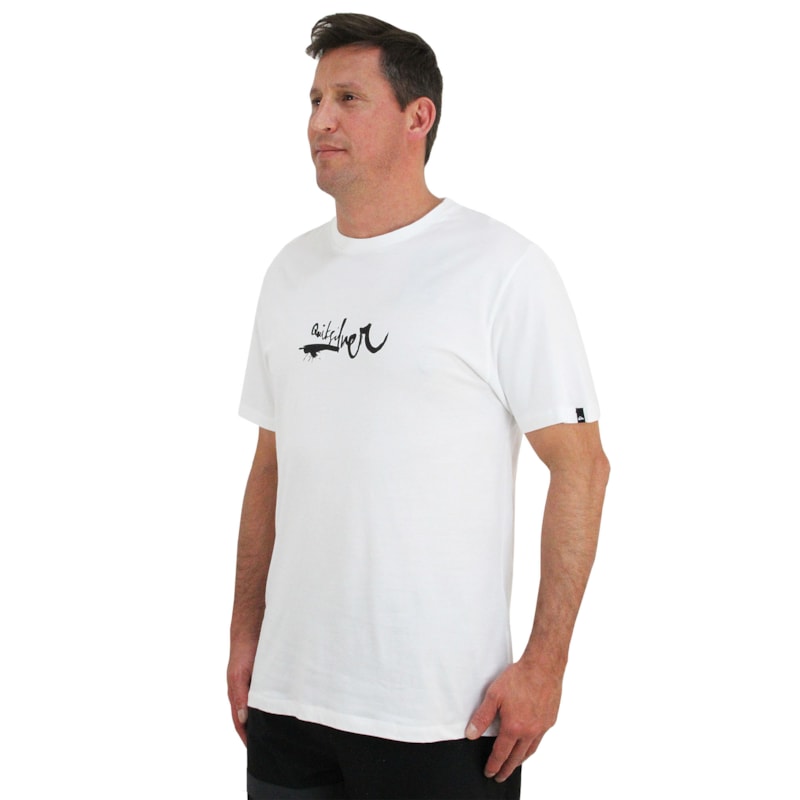 Camiseta Quiksilver Impaired Logo DNA White