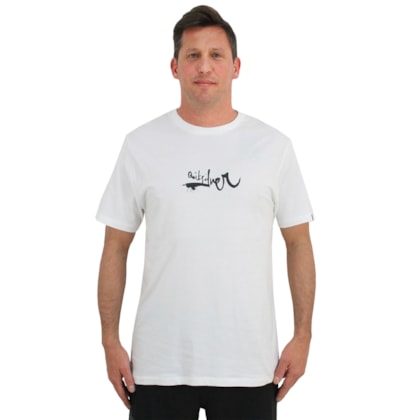 Camiseta Quiksilver Impaired Logo DNA White