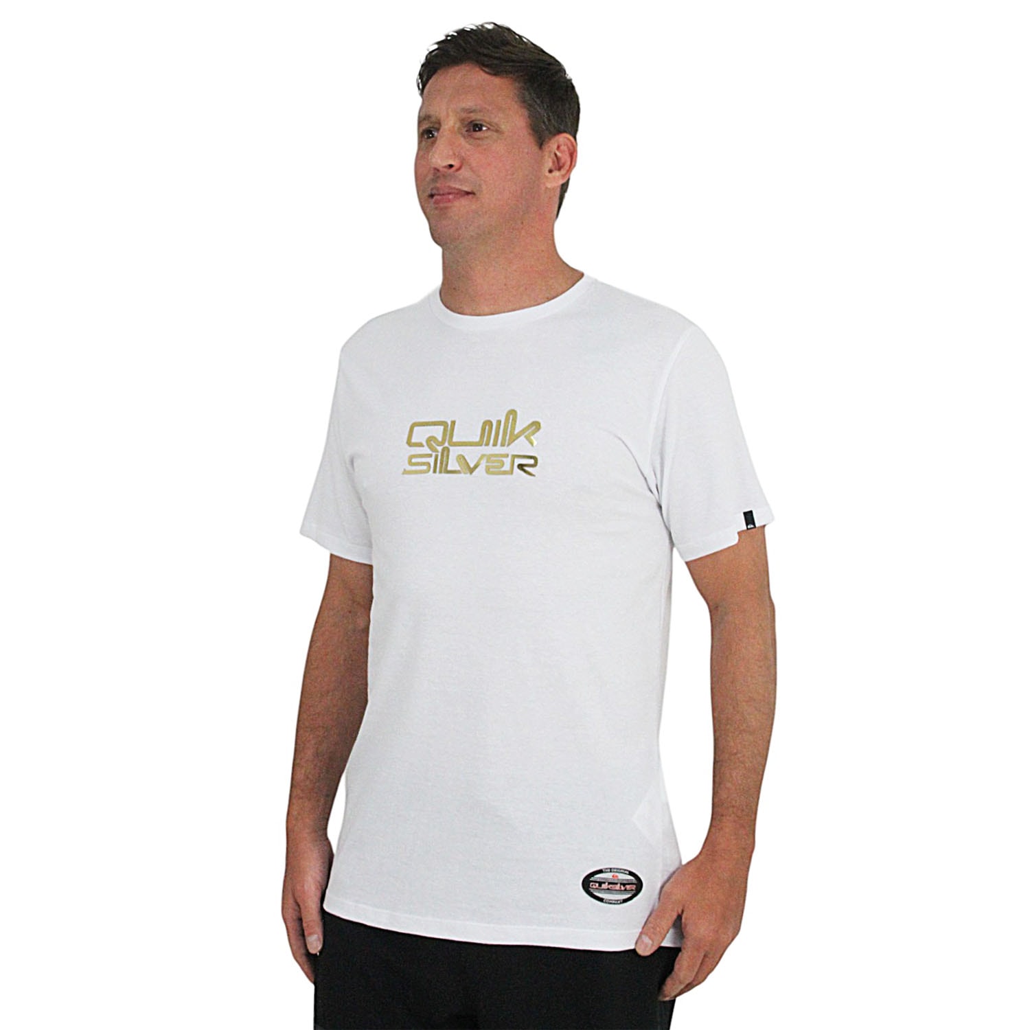 Camiseta Quiksilver Omni Chrome Line White