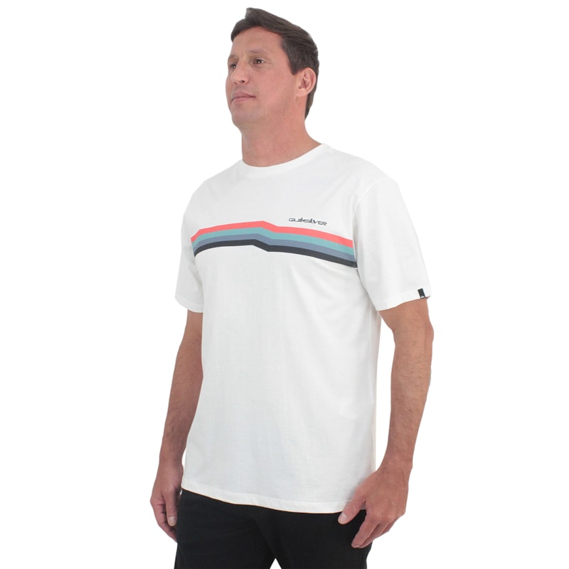 Camiseta Quiksilver Retrospect Off White