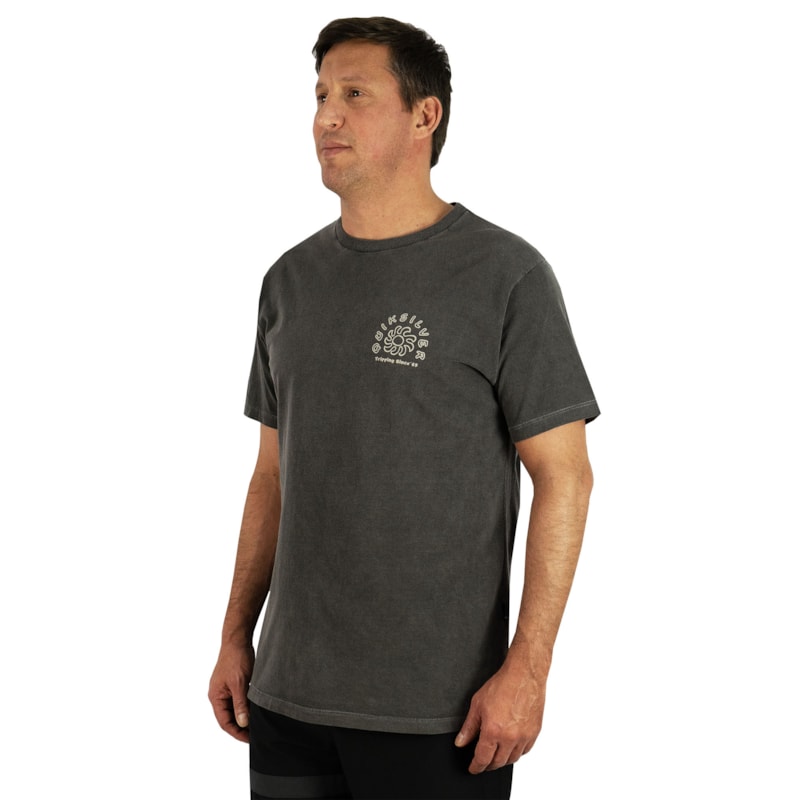 Camiseta Quiksilver Sunset Island Dark Gray