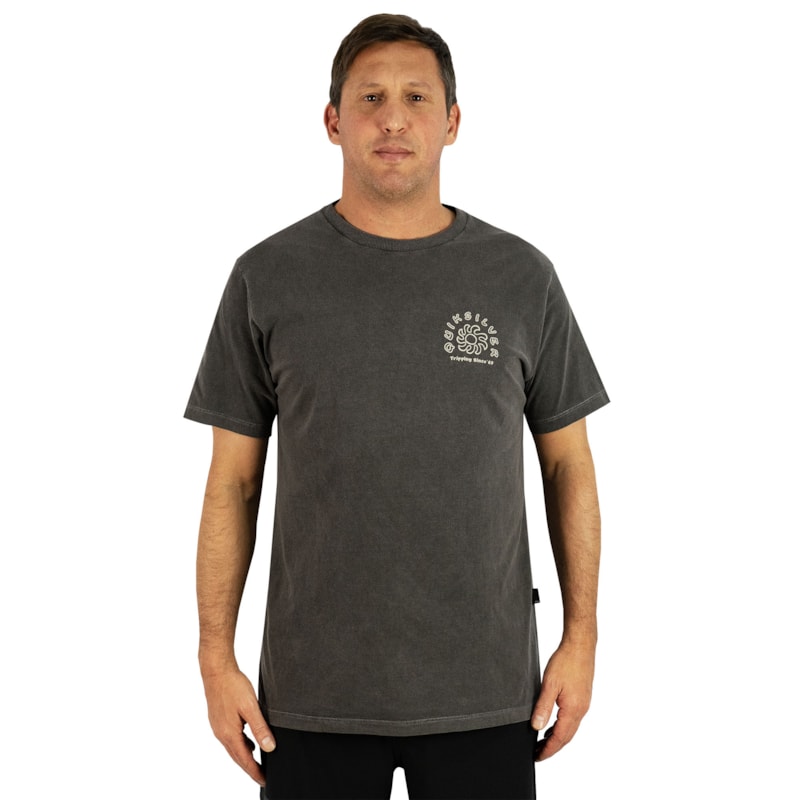 Camiseta Quiksilver Sunset Island Dark Gray