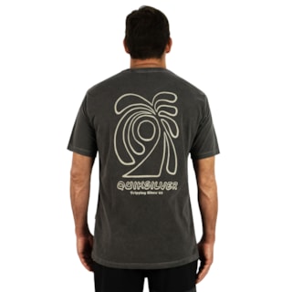 Camiseta Quiksilver Sunset Island Dark Gray