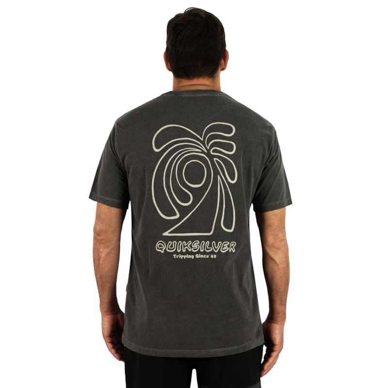 Camiseta Quiksilver Sunset Island Dark Gray