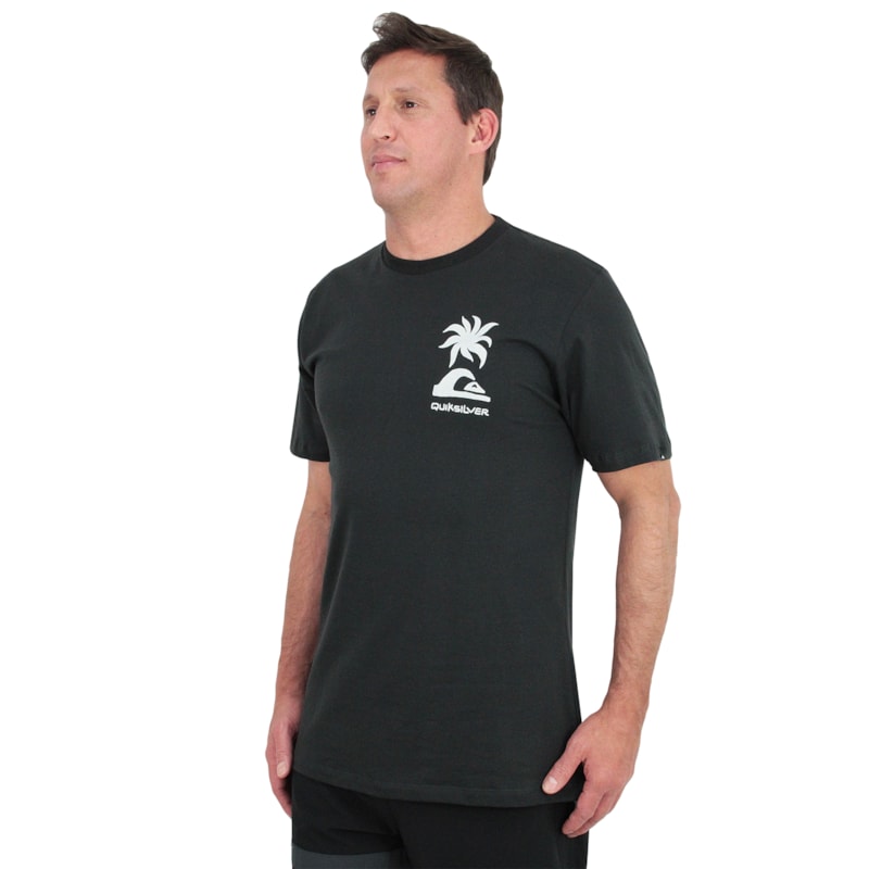 Camiseta Quiksilver Tropical Breeze Dark Grey