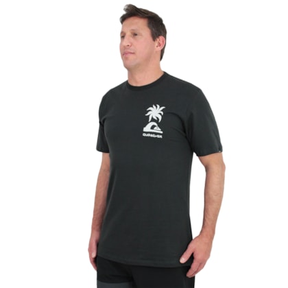 Camiseta Quiksilver Tropical Breeze Dark Grey Camiseta Quiksilver Tropical Breeze Dark Grey