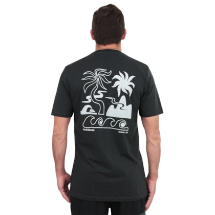 Camiseta Quiksilver Tropical Breeze Dark Grey