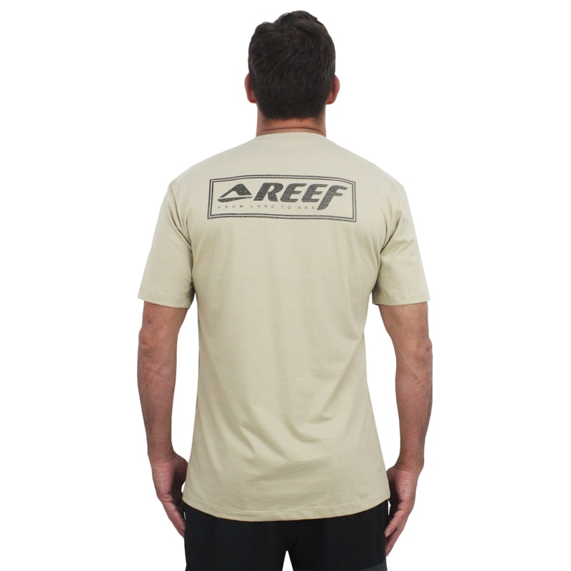 Camiseta Reef Logo Types Bege