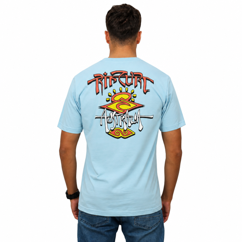 Camiseta Rip Curl Aus Art Search Blue Bell