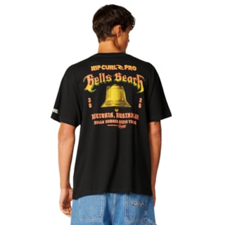 Camiseta Rip Curl Bells Beach Pro Logo Black Importada
