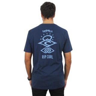 Camiseta Rip Curl Search Icon Outline Dark Navy