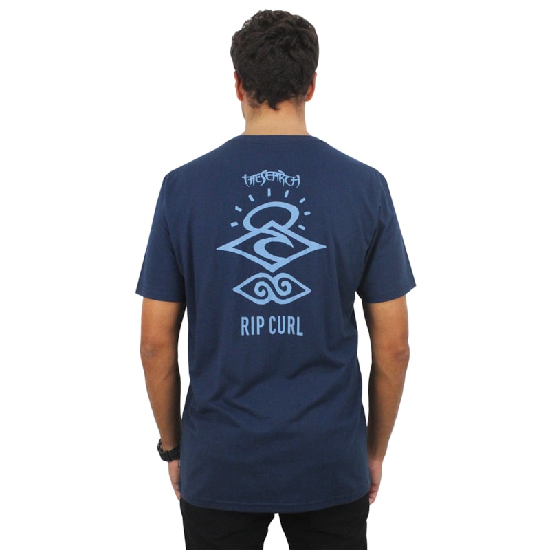 Camiseta Rip Curl Search Icon Outline Dark Navy