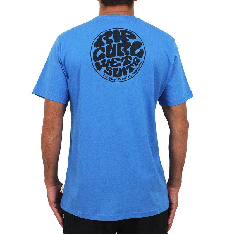 Camiseta Rip Curl Wettie Essential Tee Eletric Blue