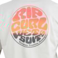 Camiseta Rip Curl Wettie Icon Gradient Vintage White