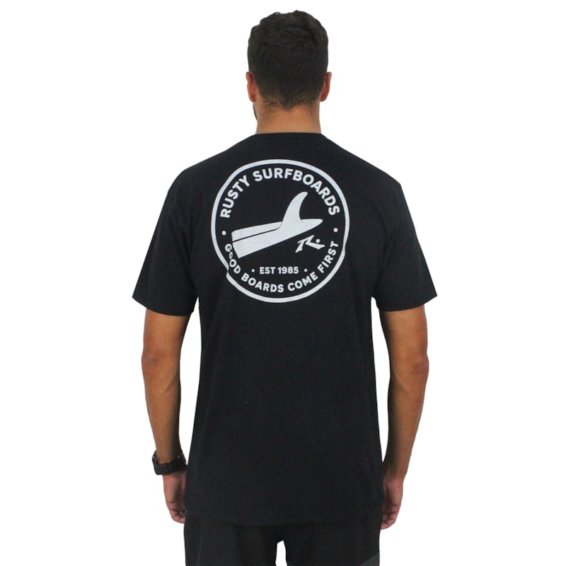 Camiseta Rusty Boards Preta