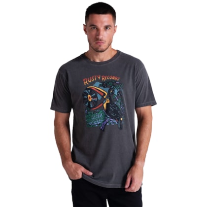 Camiseta Rusty Jungle Records Black