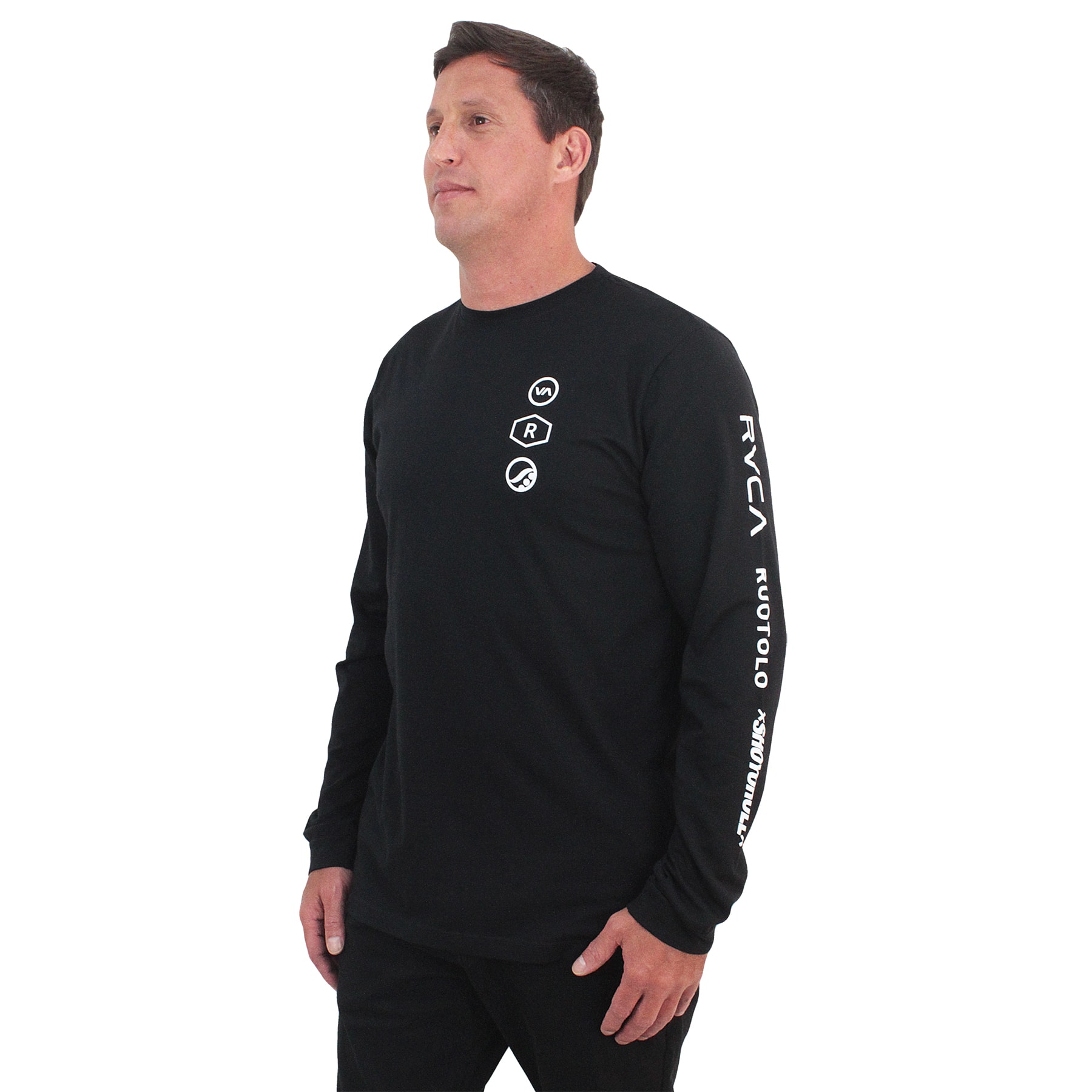 Camiseta Vans Collab Nathan Florence Off The Wall Manga Longa Black