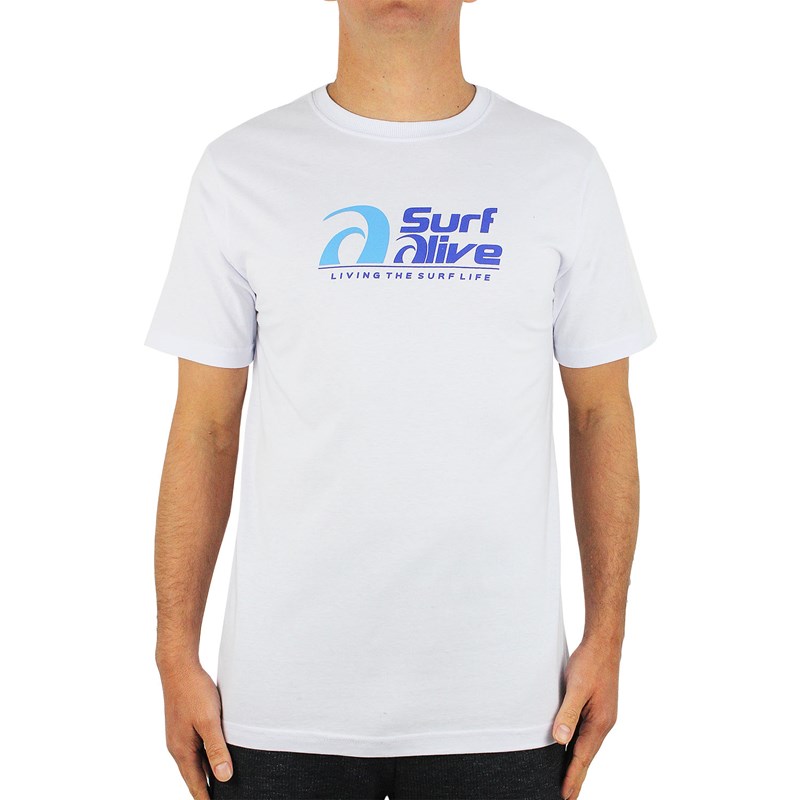 Camiseta Surf Alive Logo Branca