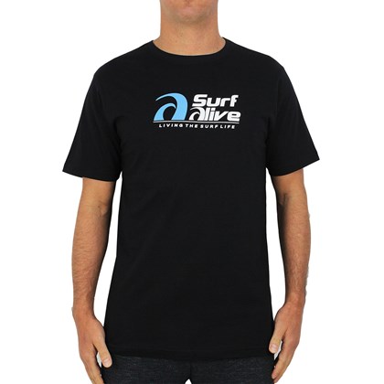 Camiseta Surf Alive Logo Preta