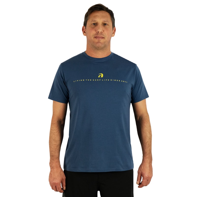 Camiseta Surf Alive Premium Living The Surf Life Azul