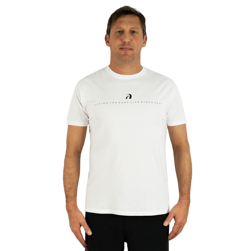 Camiseta Surf Alive Premium Living The Surf Life Branca