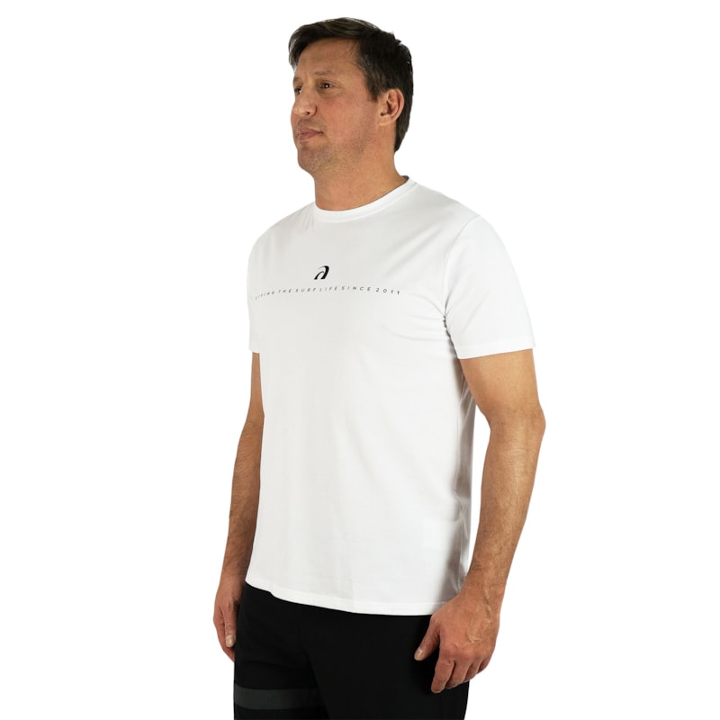 Camiseta Surf Alive Premium Living The Surf Life Branca