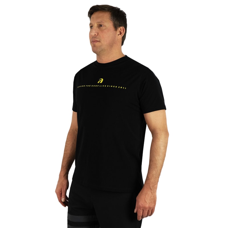 Camiseta Surf Alive Premium Living The Surf Life Preta