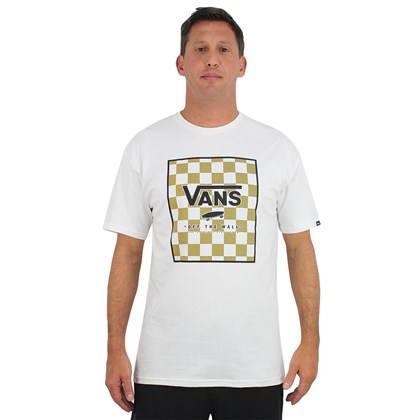 Camiseta Vans Classic Print Box Marshmallow Black