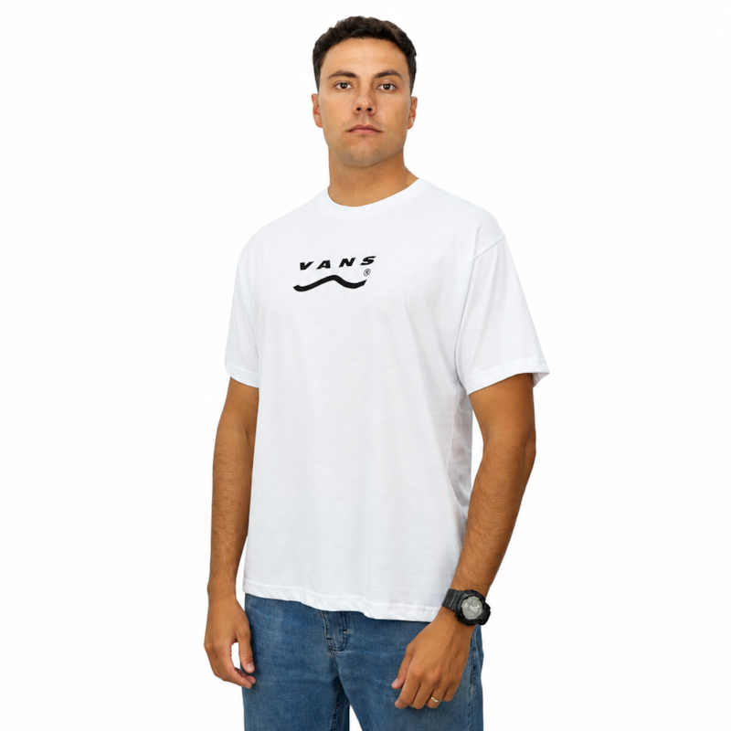 Camiseta Vans Determined White Black
