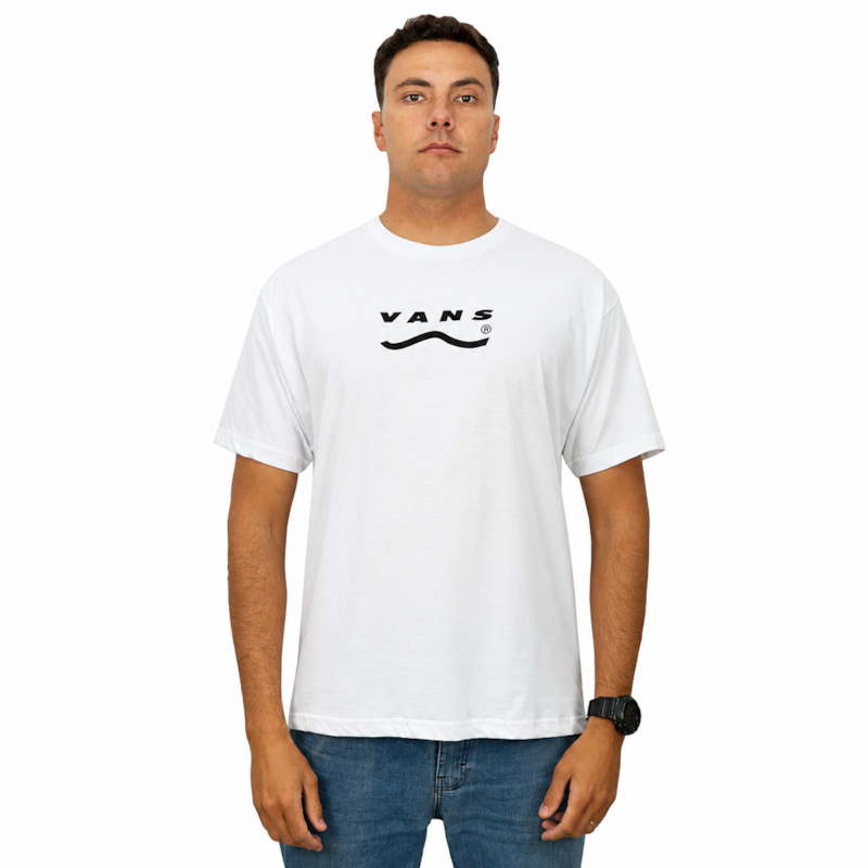 Camiseta Vans Determined White Black
