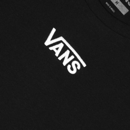 Camiseta Vans Flying V Crew Crop II Black