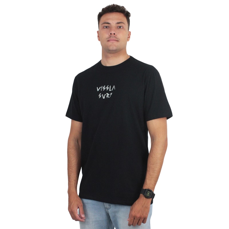 Camiseta Vissla Burnt Up Black