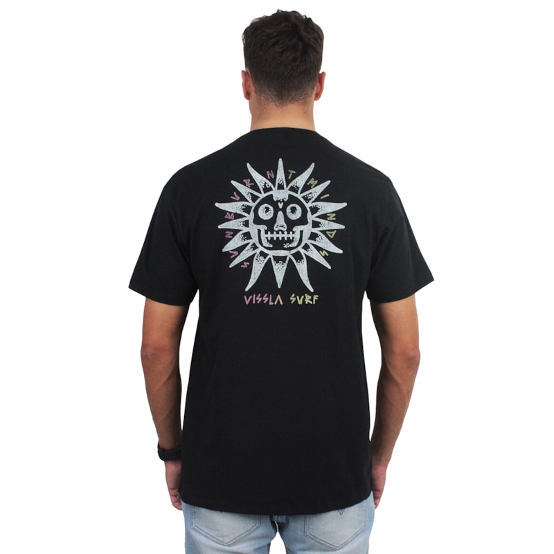 Camiseta Vissla Burnt Up Black
