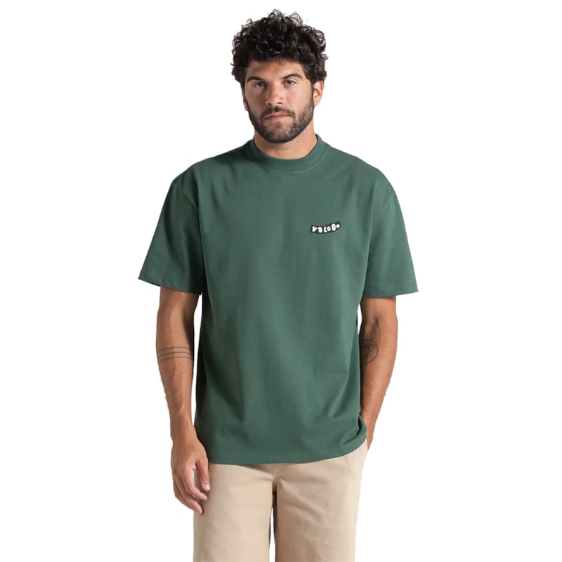Camiseta Volcom Comfort Pistol Stone Verde