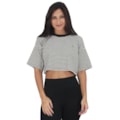 Camiseta Volcom Cropped Stone Stripes Preto