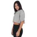 Camiseta Volcom Cropped Stone Stripes Preto