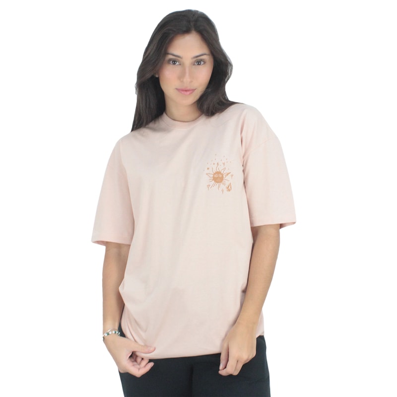 Camiseta Volcom Stones Throw Rosa