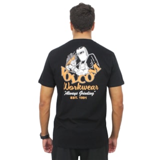 Camiseta Volcom Workwear Grindit Preta