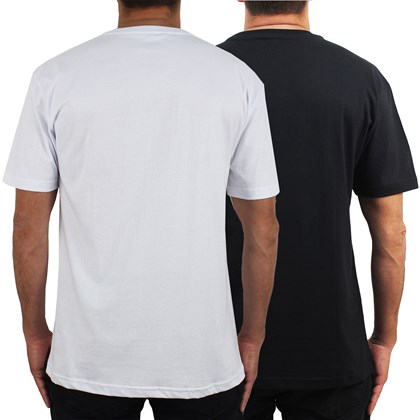 Camisetas Diamond Polo Tee Kit com 2 Peças White Black