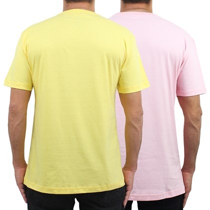Camisetas Diamond Polo Tee Kit com 2 Peças Yellow Pink