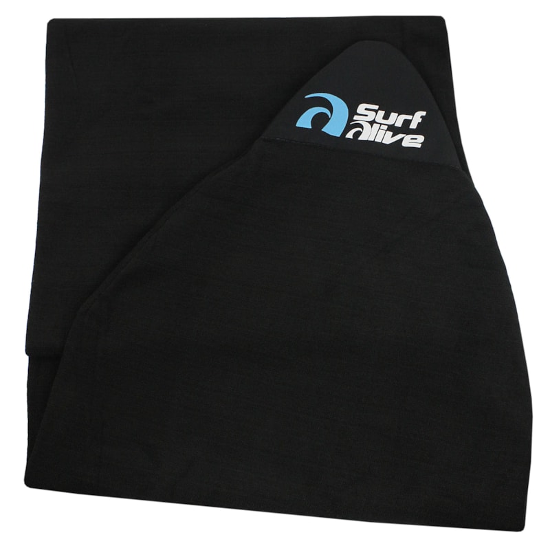 Capa Toalha Surf Alive Shortboard 5'7 à 6'0 Preta