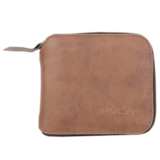 Carteira RVCA Zip Around Light Borwn
